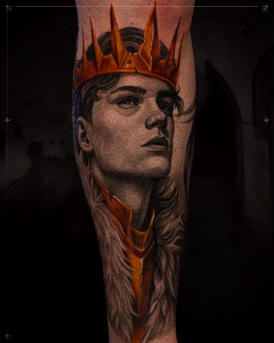 Black and grey realism tattoo by Jon LaFlore, Dallas TX — Prince